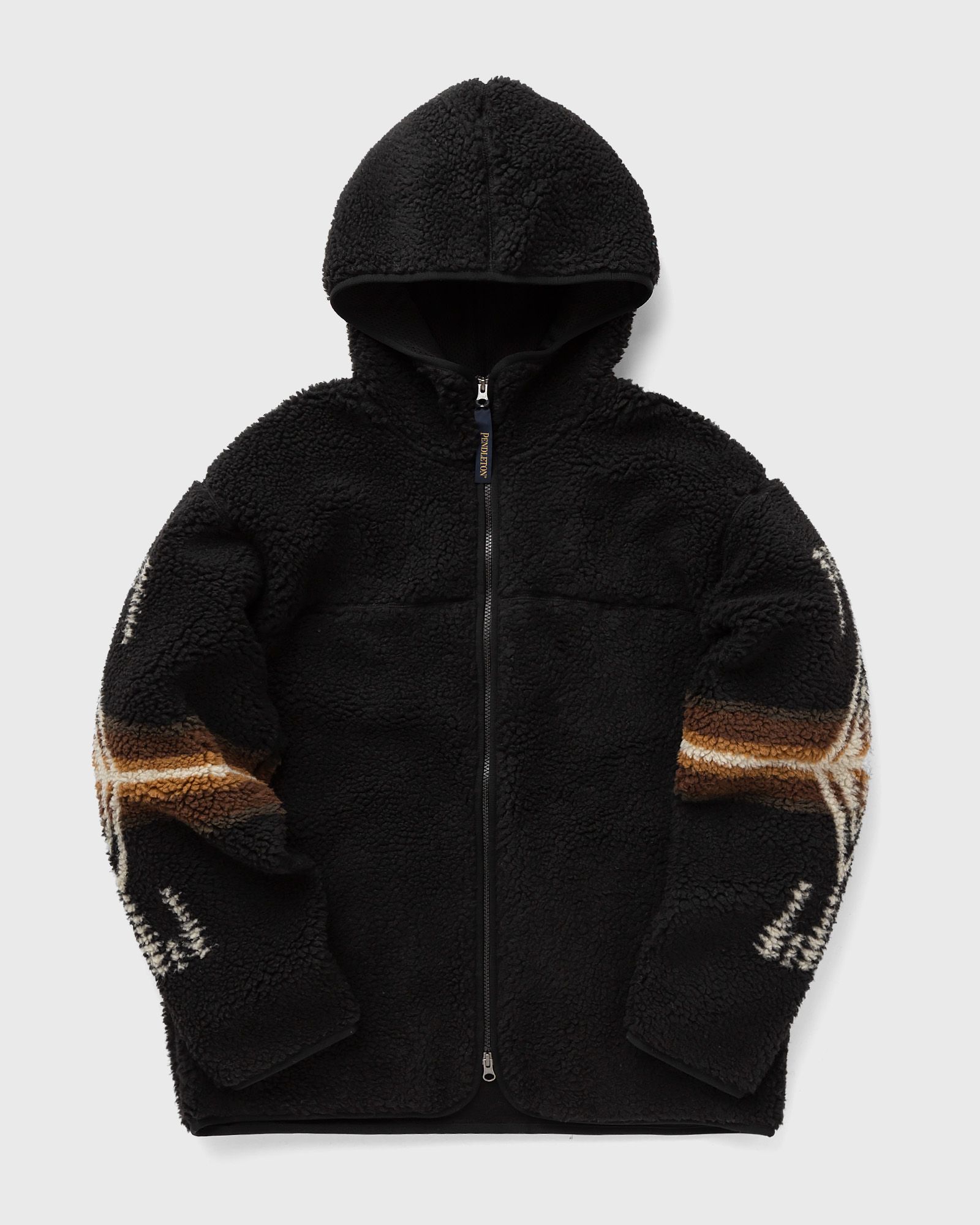 Pendleton - boa zip hoodie black harding men fleece jackets black in größe:l