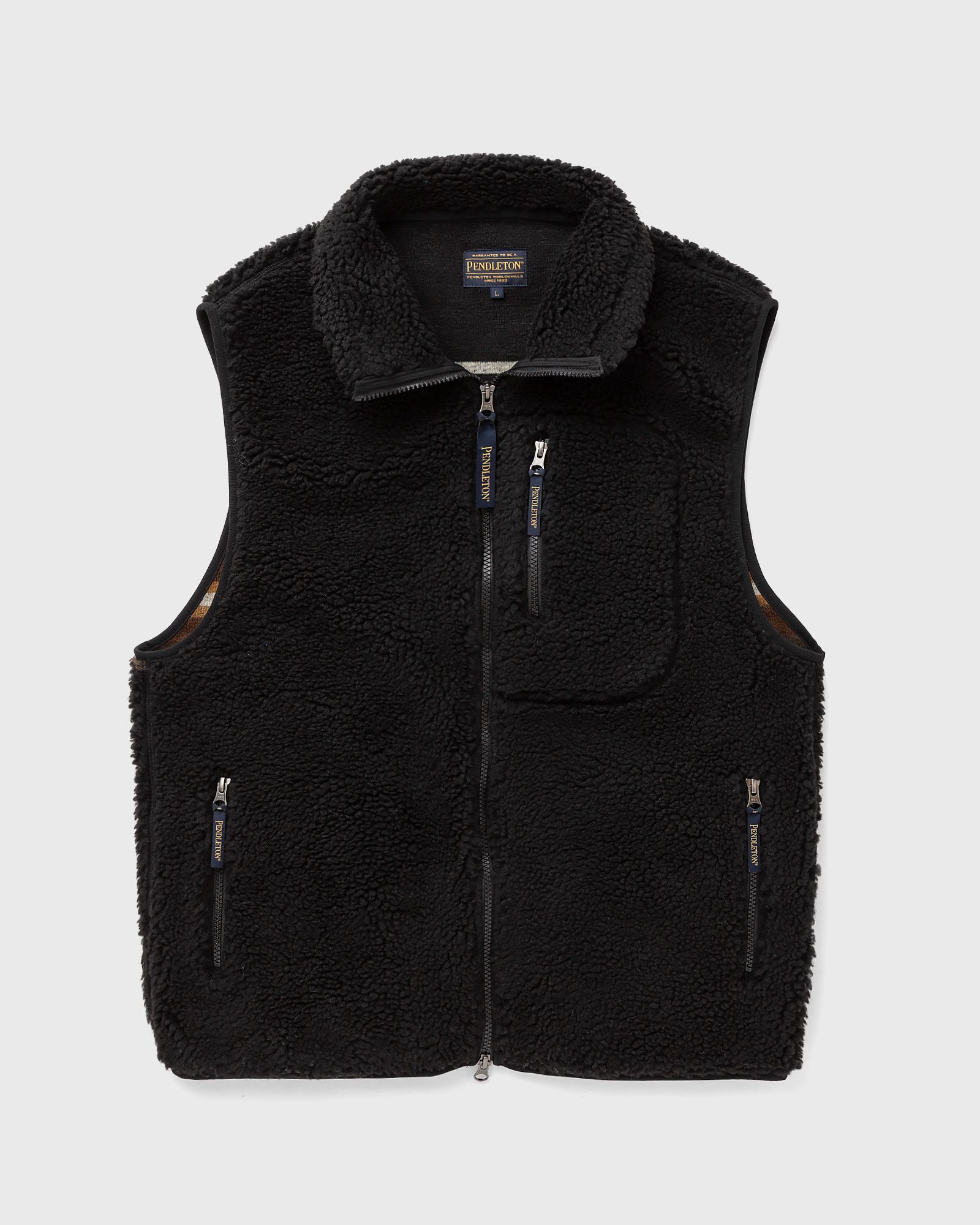 Pendleton - boa stand vest black harding men vests black in größe:m