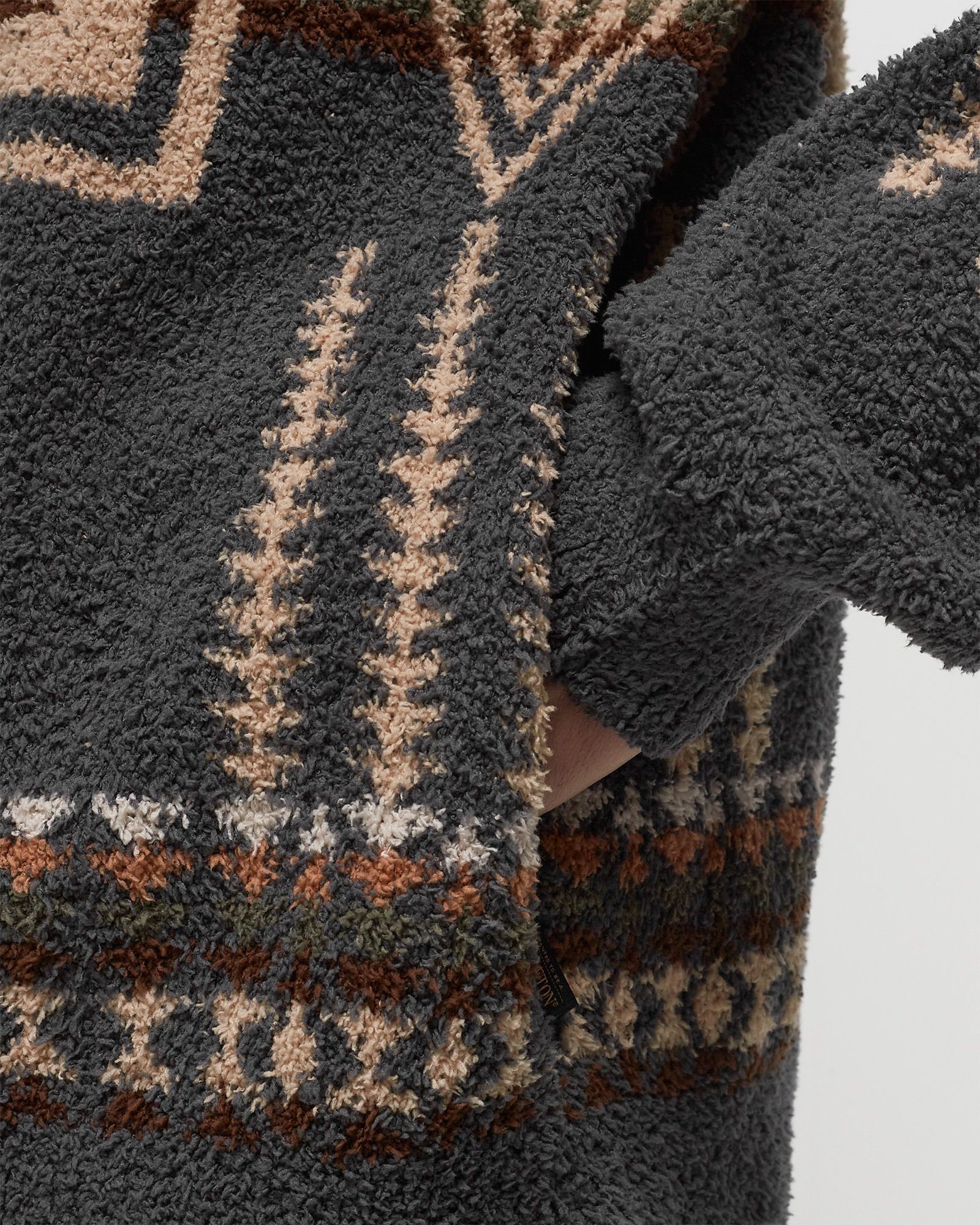 ZIP UP HOODIE CHARCOAL HARDING