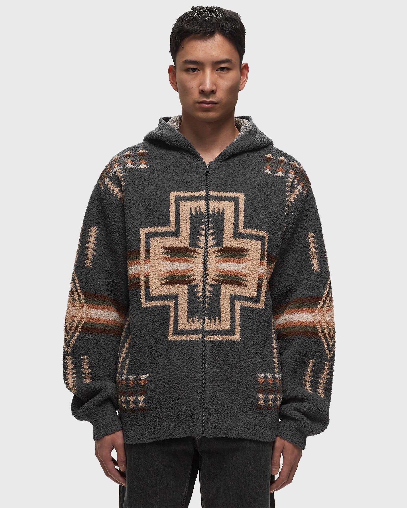 ZIP UP HOODIE CHARCOAL HARDING