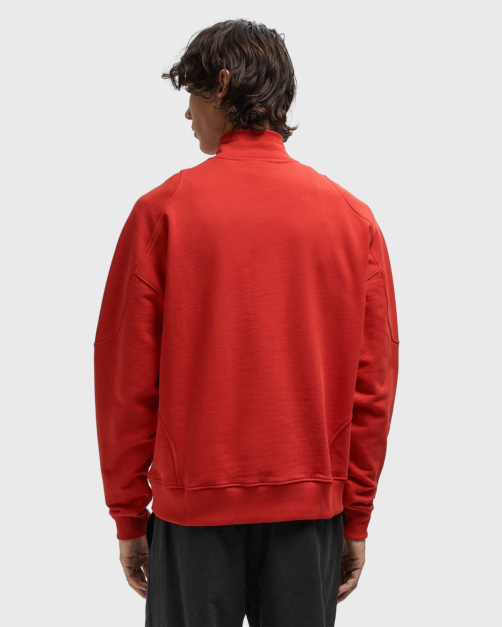 EMBLEM HALF-ZIP SWEATER