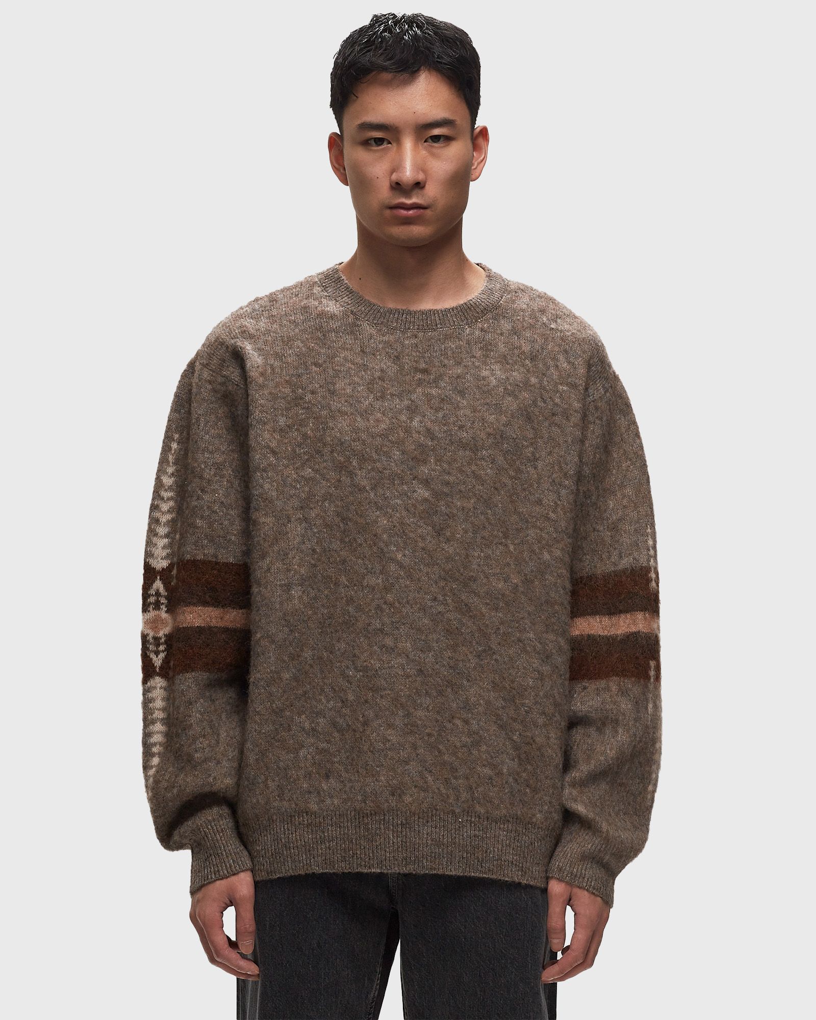 CREWNECK PULLOVER MOCHA HARDING STAR
