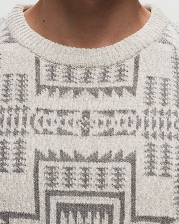 Pendleton CREWNECK PULLOVER IVORY HARDING STAR White - IVORY HARDING STAR