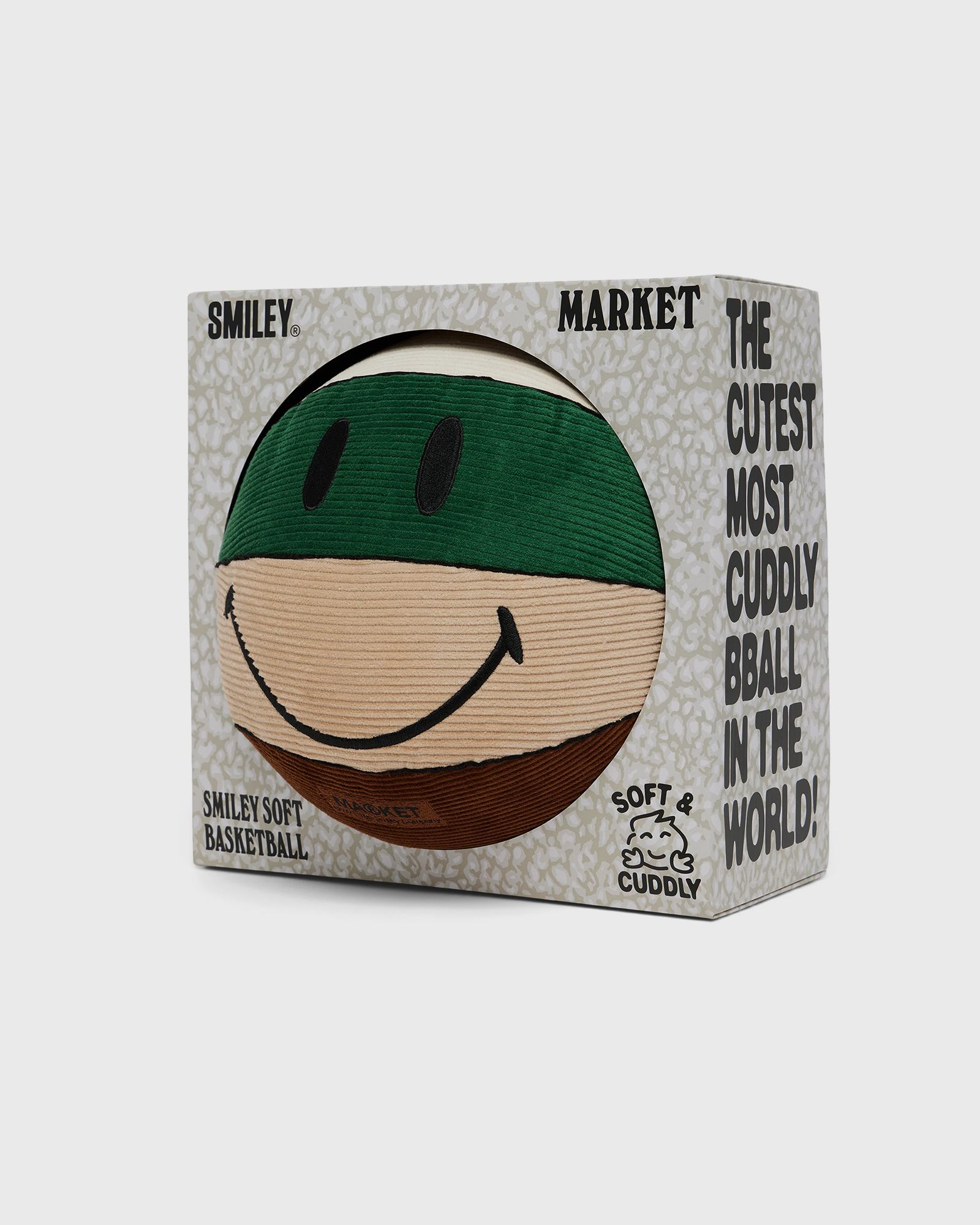 Smiley Cord Panel Plush Basketball