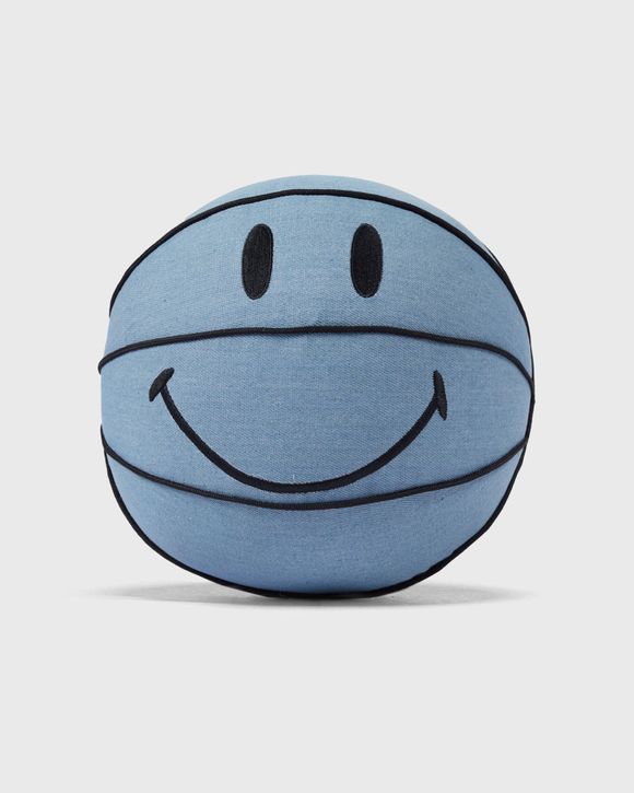 Market Smiley Denim Pillow