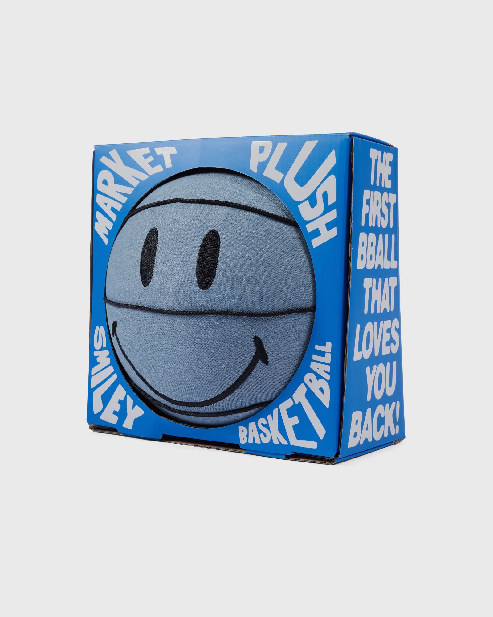 Smiley Denim Pillow
