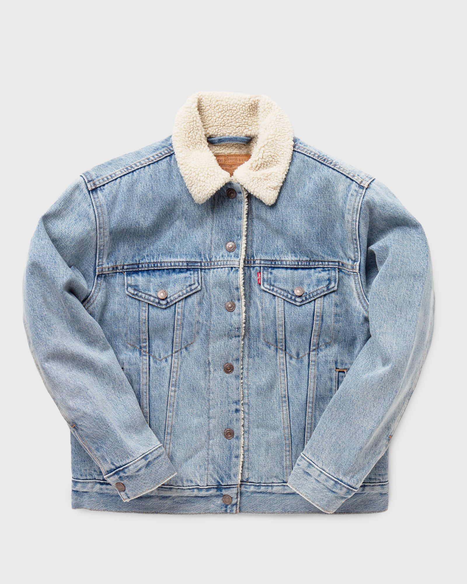 WMNS EX BOYFRIEND SHERPA TRUCKER JACKET