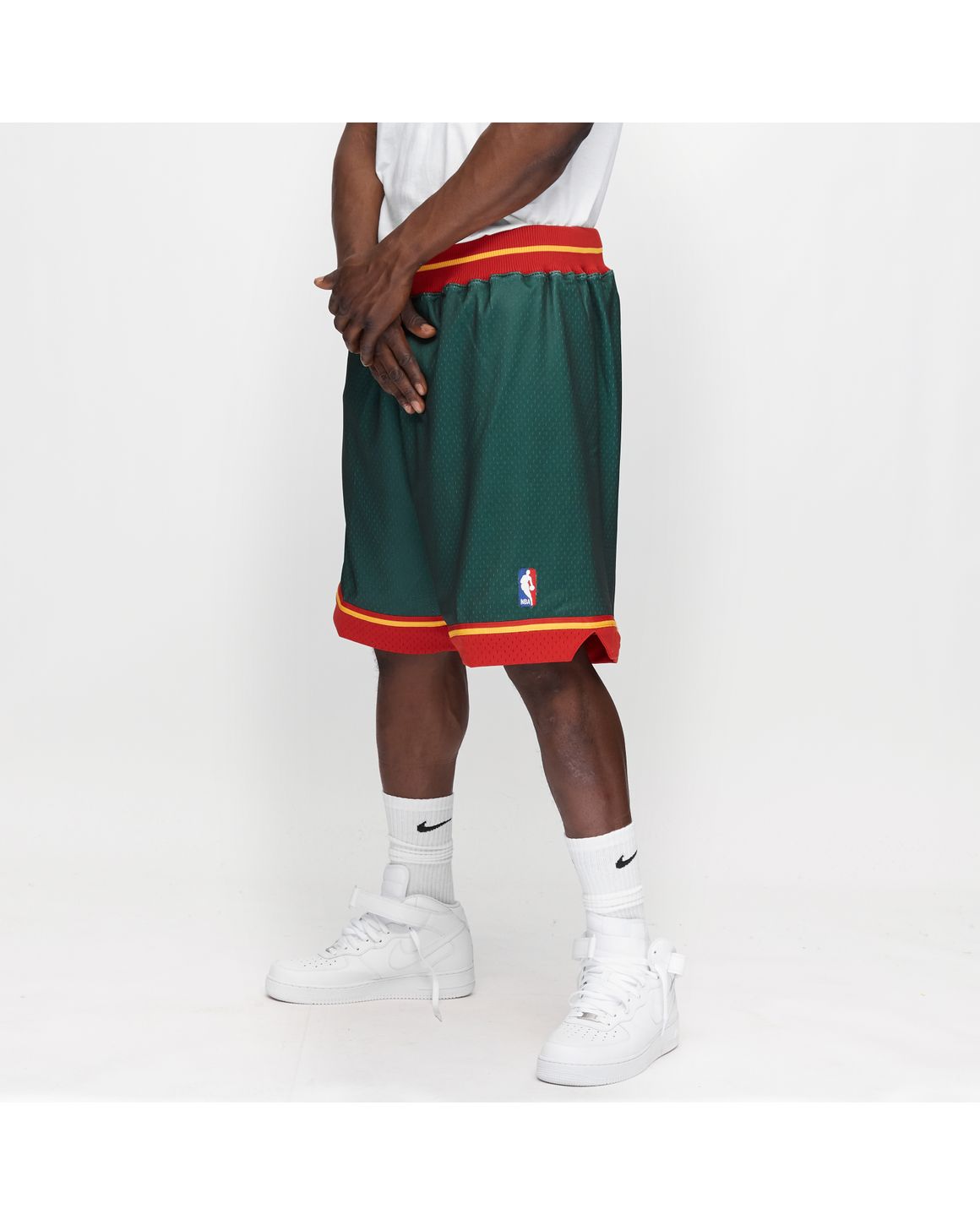 Seattle Supersonics Basketball Shorts Mens Large Mitchell
