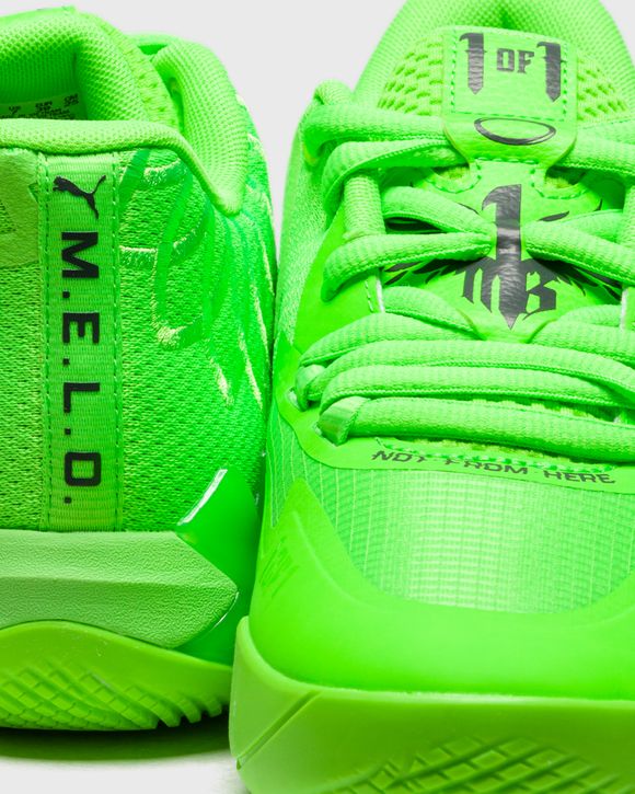 PUMA ラメロボール MB1 Lo “Green Gecko”日本未発売モデル Puma MB.01 Low Lo Team Green Gecko Volt Lime Lamelo Ball