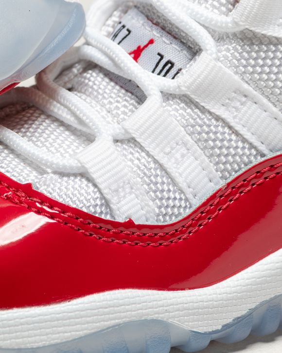 Jordan 11 white red best sale