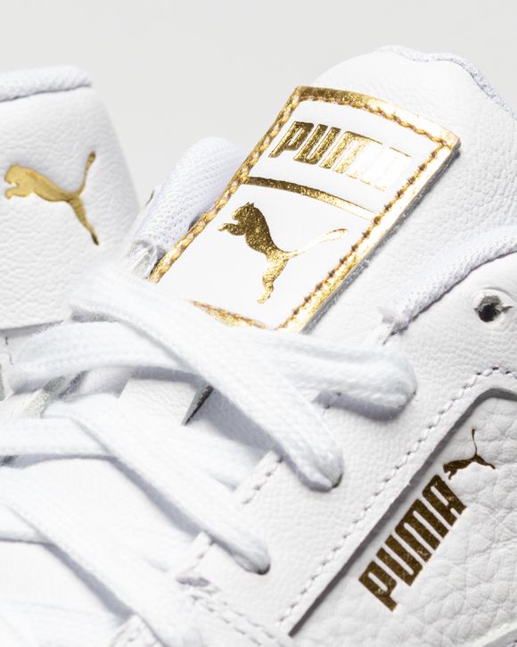 Puma white and gold sneakers online