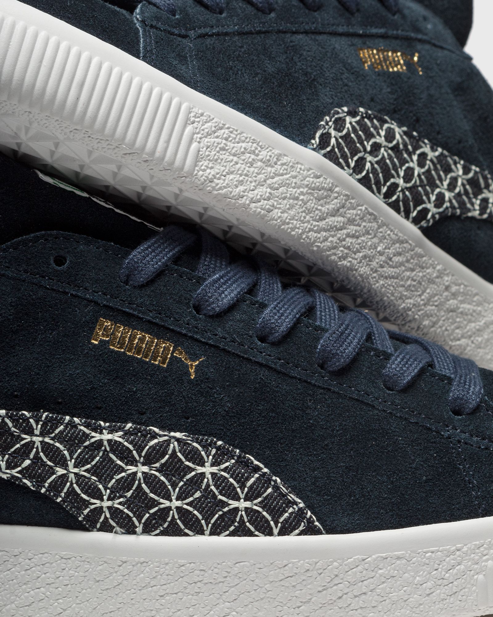 Suede VTG MIJ Sashiko