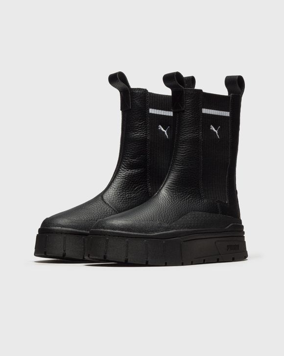 靴 PUMA MAYZE STACK CHELSEA CASUAL WNS Puma Mayze Stack Chelsea Casual Wns Black | BSTN Store