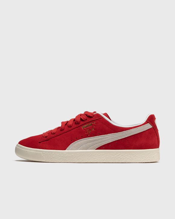 puma clyde red suede