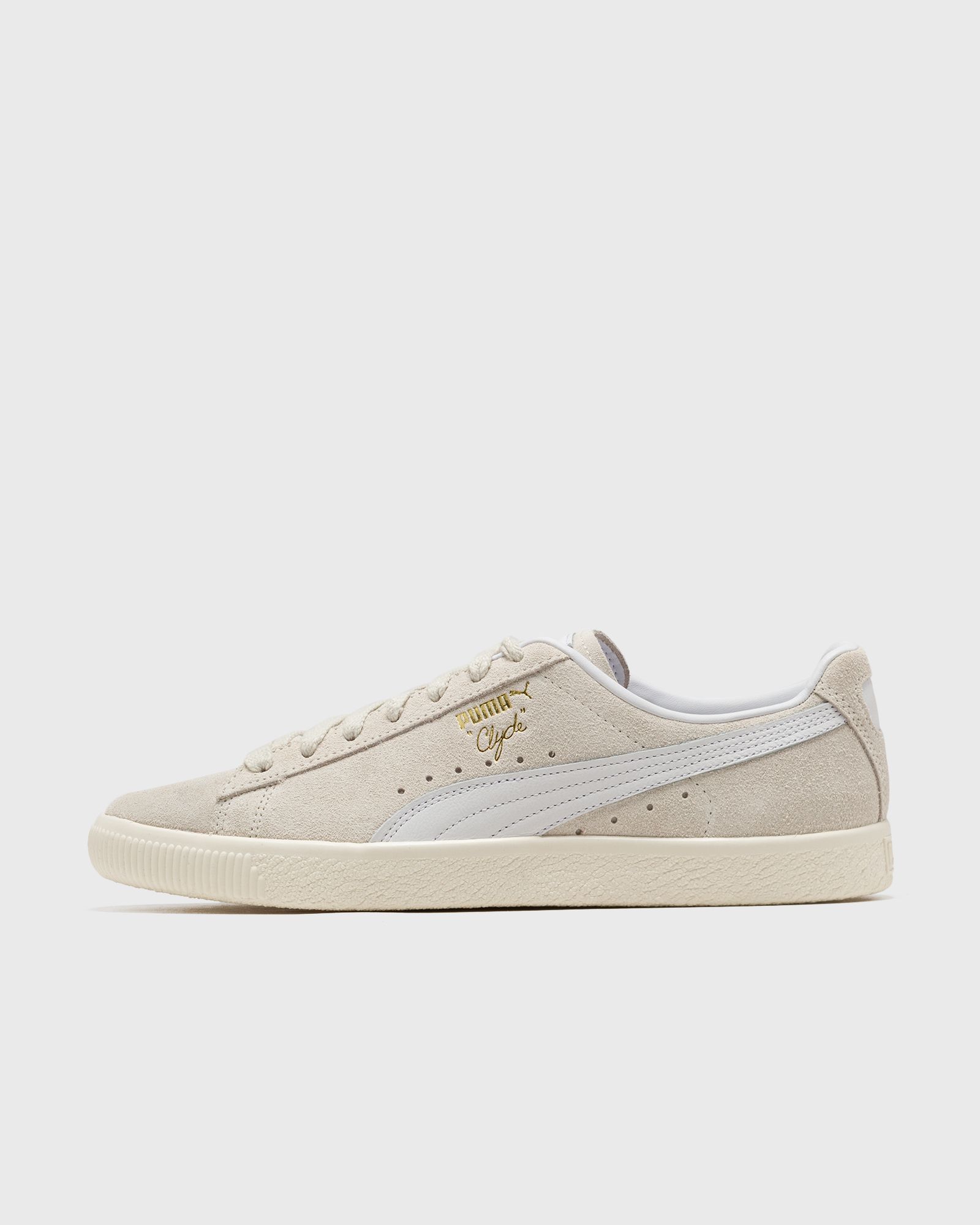 Puma Clyde PRM men Lowtop white|beige in Größe:43