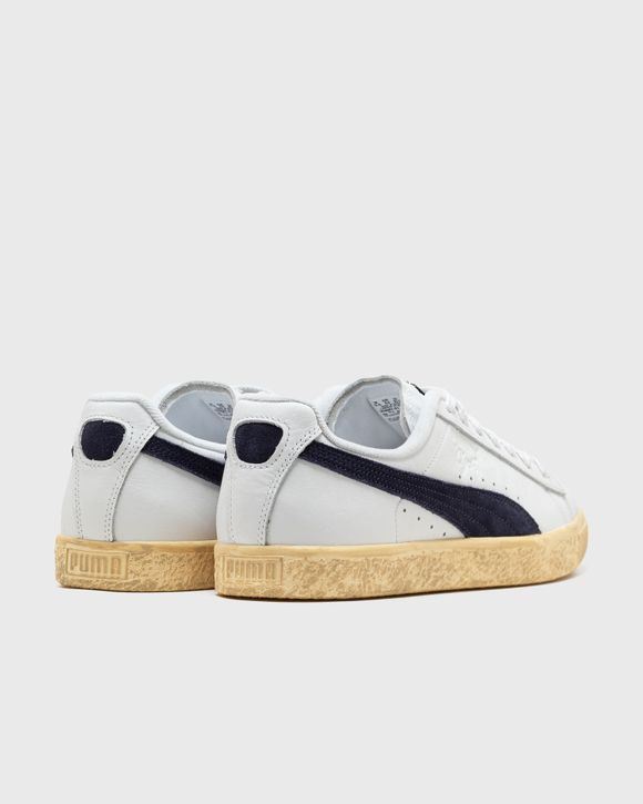 Puma Clyde Vintage White - PUMA WHITE-PUMA NAVY