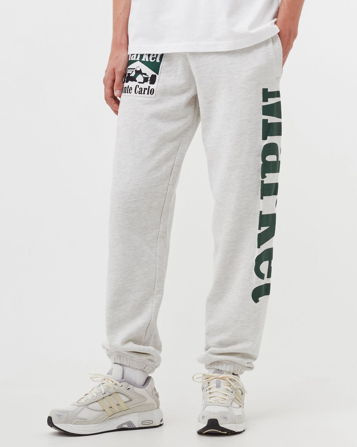 Market Racing Logo Sweatpants Grey | BSTN Store