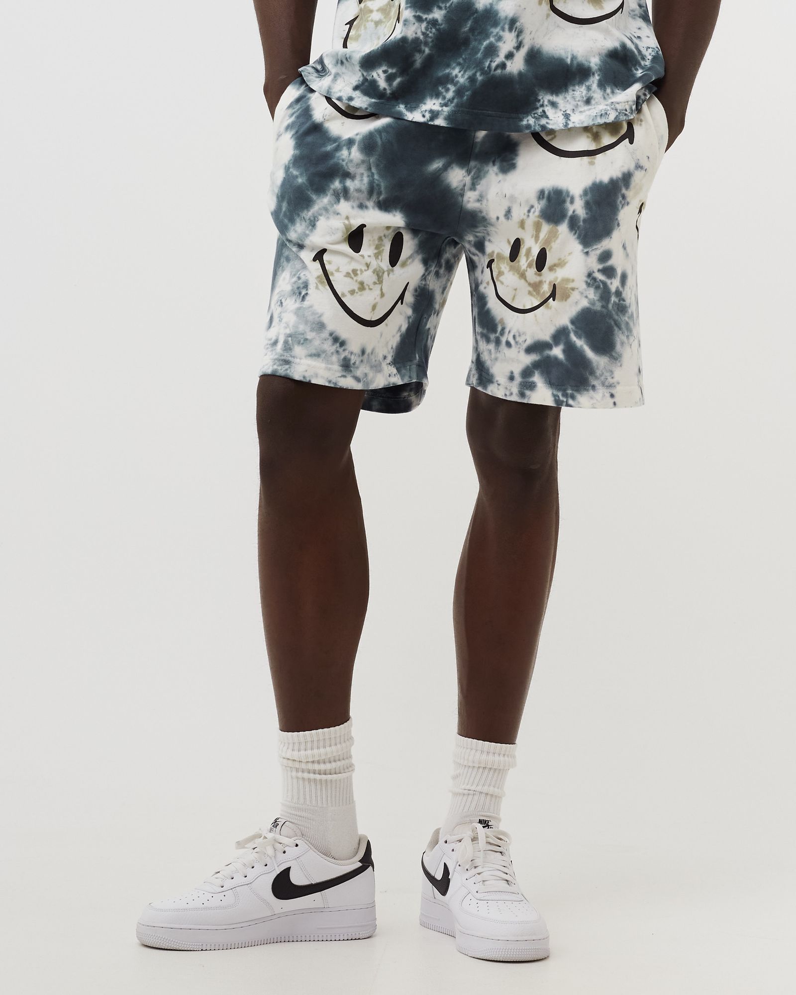 Smiley Shibori Dye Shorts