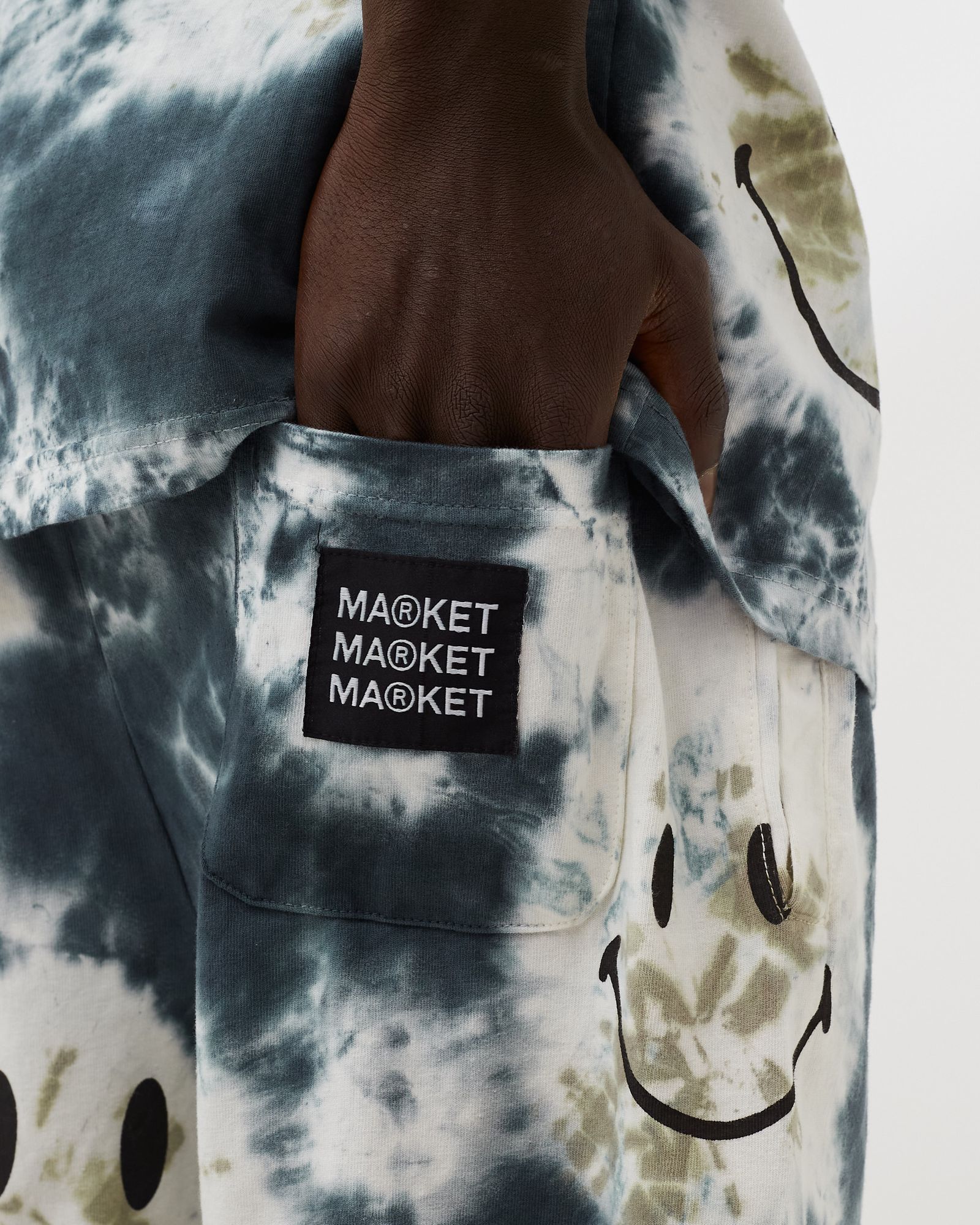 Smiley Shibori Dye Shorts
