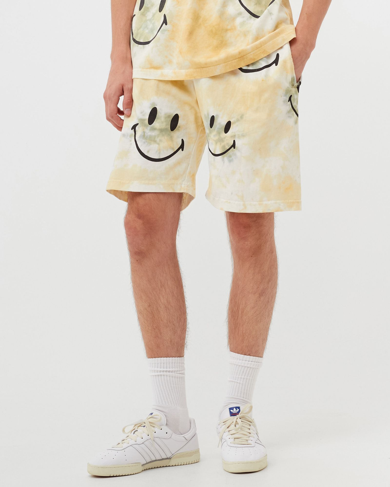 Smiley Shibori Dye Shorts