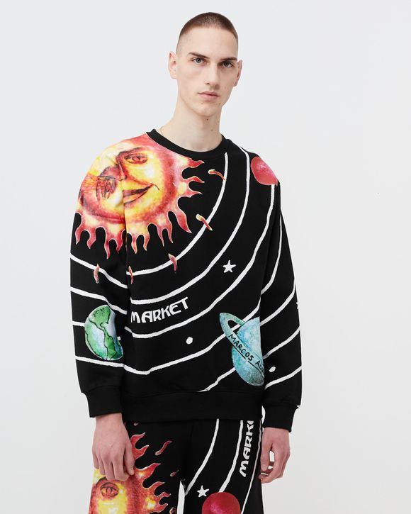 Market Solar System AOP Sweatshirt Black BSTN Store