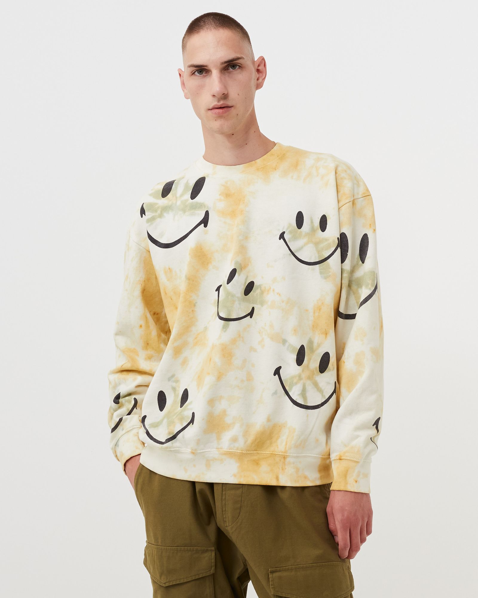 Smiley Shibori Dye Crewneck