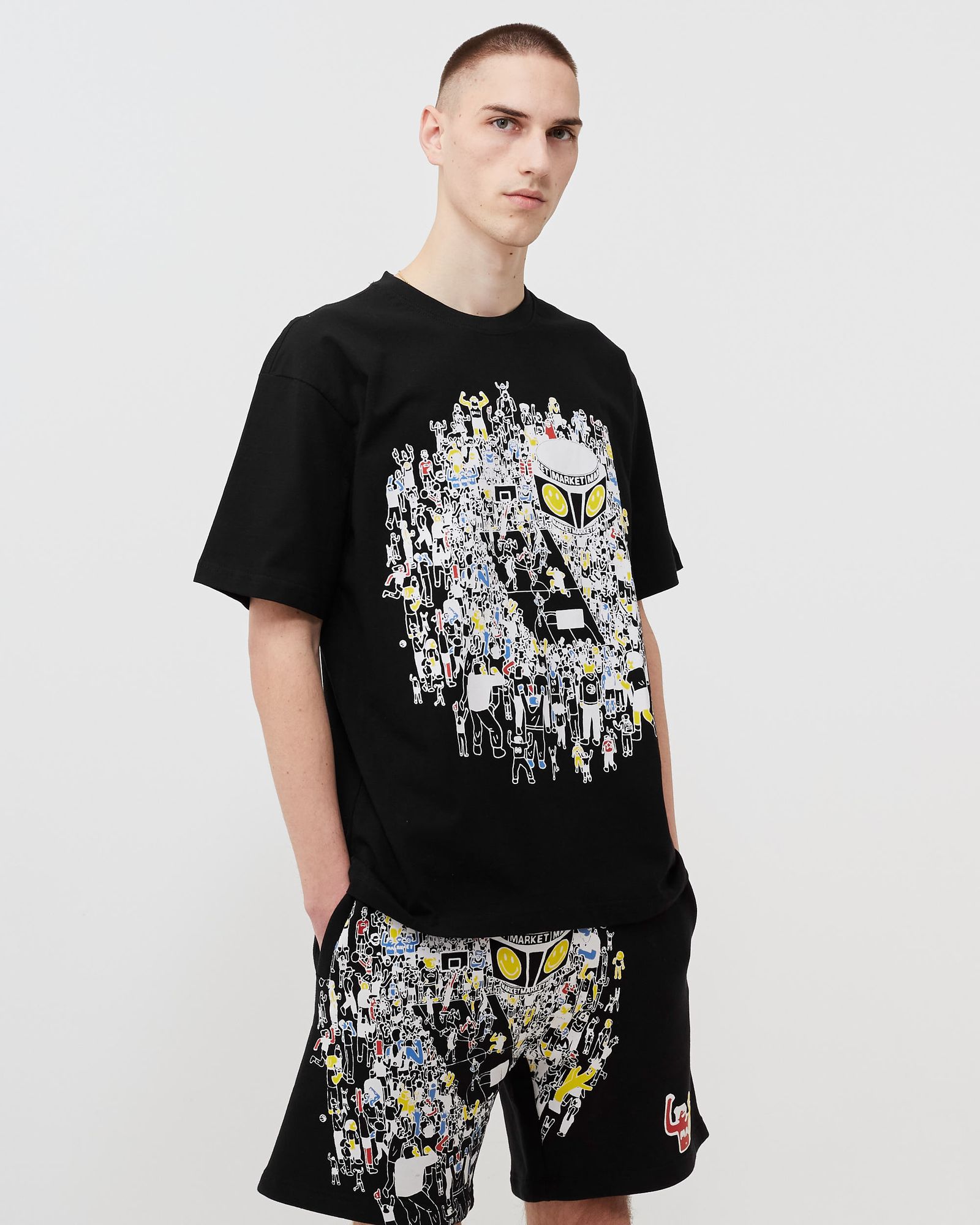 Smiley World Bball Game Tee