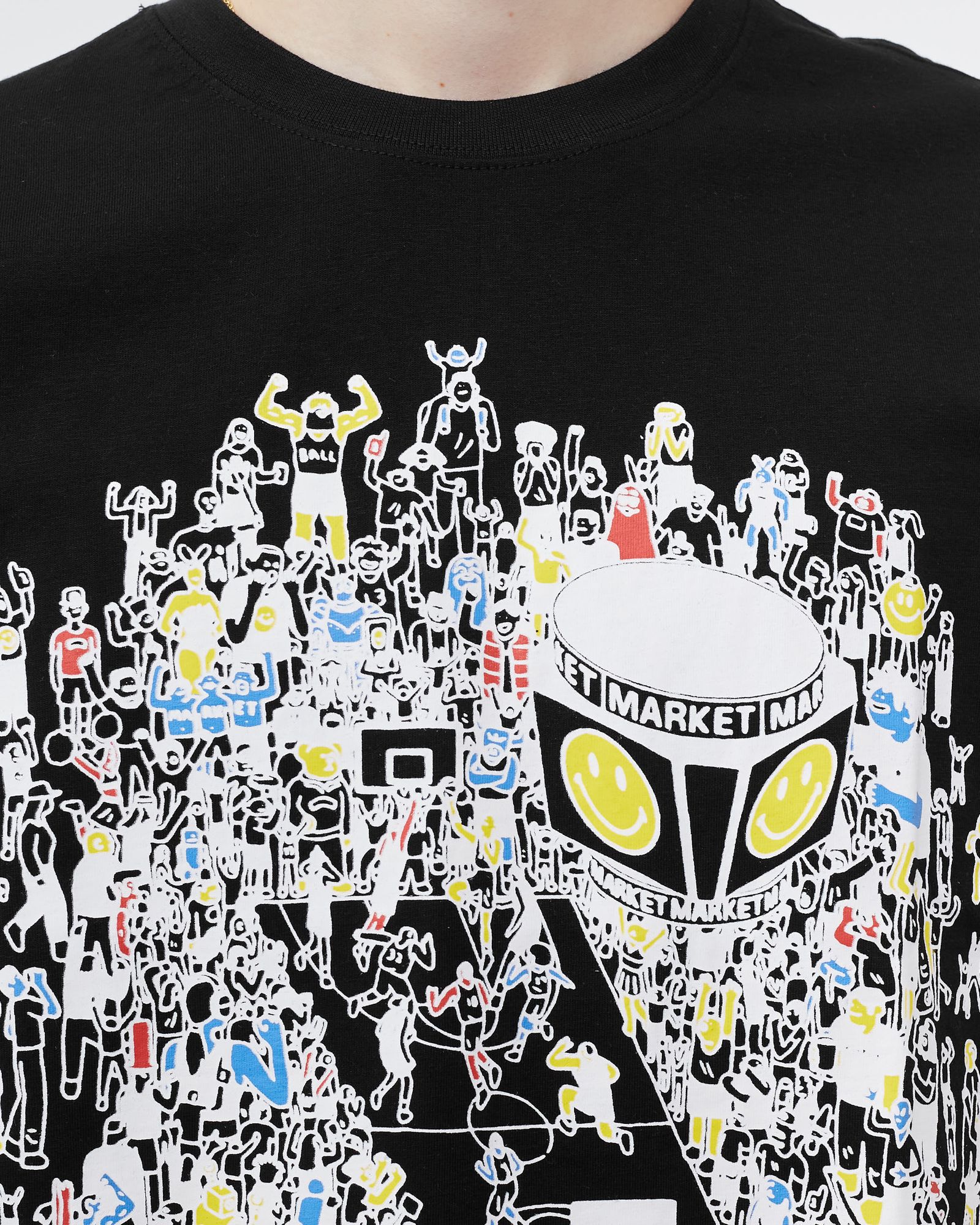 Smiley World Bball Game Tee