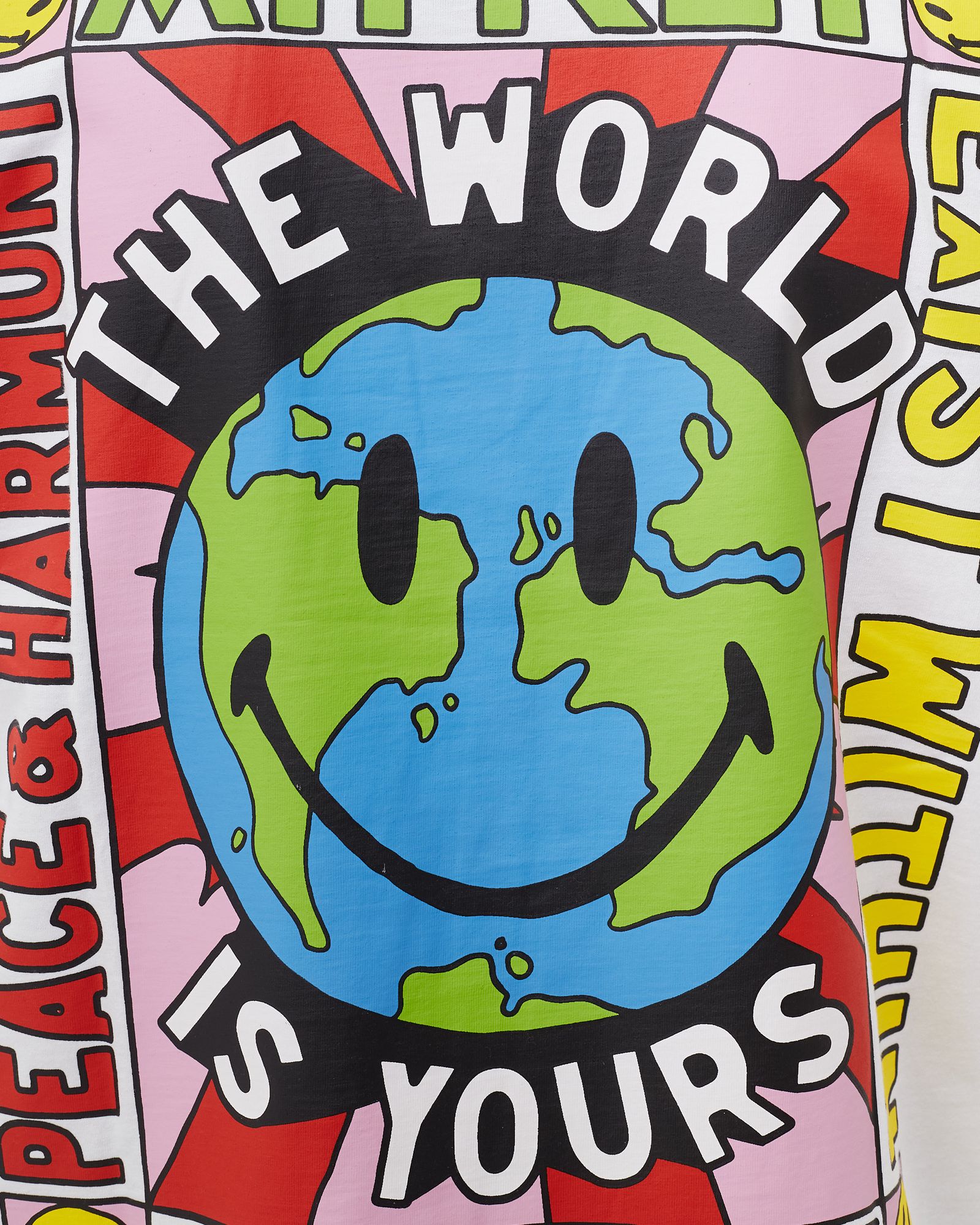 Smiley Peace and Harmony World Tee