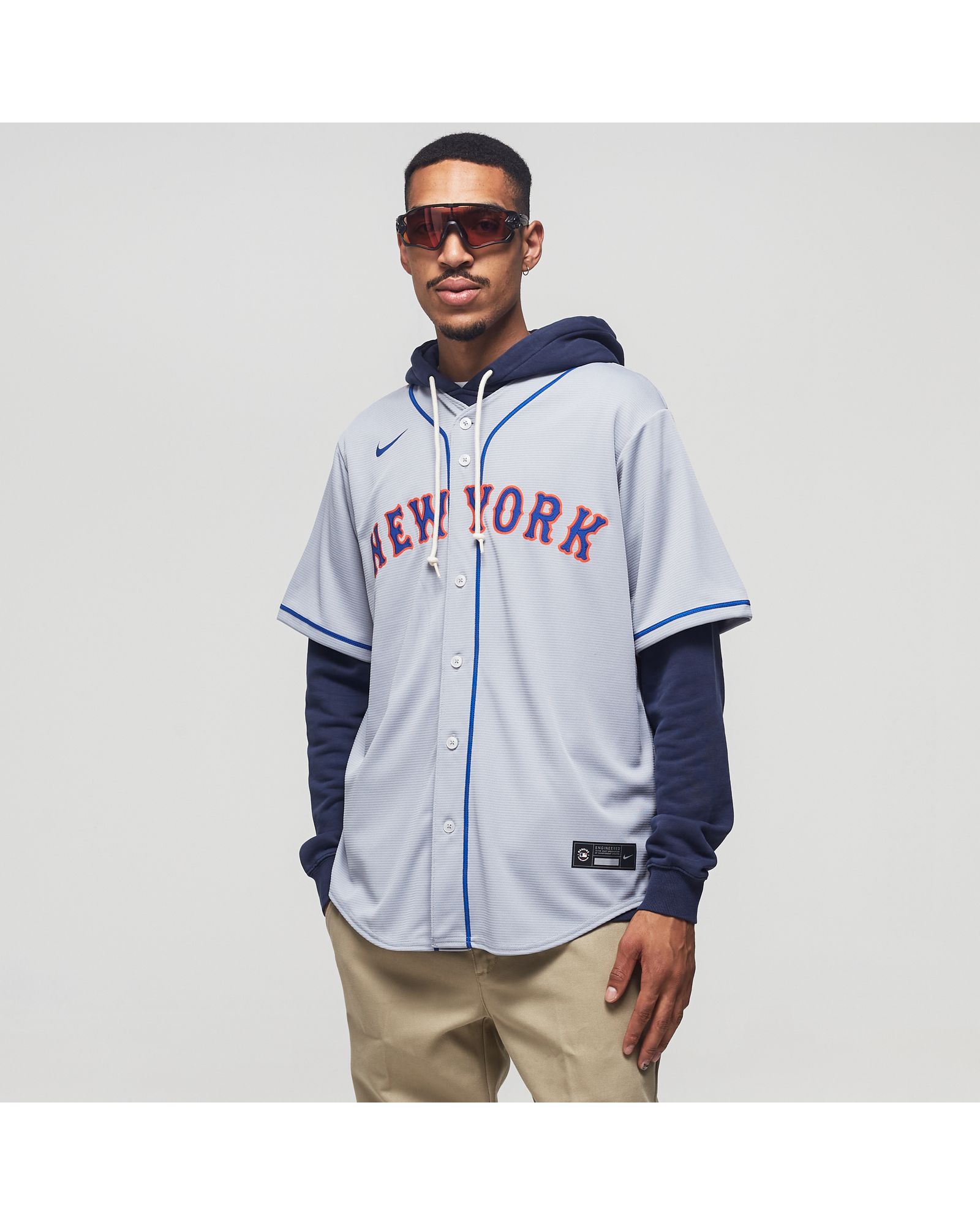 MLB Official Replica Road Jersey New York Mets