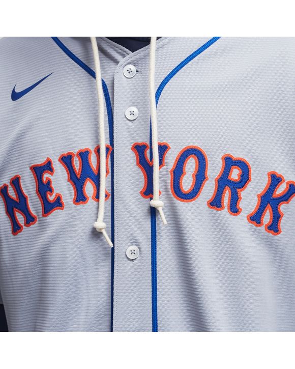 Nike MLB Official Replica Road Jersey New York Mets Grey