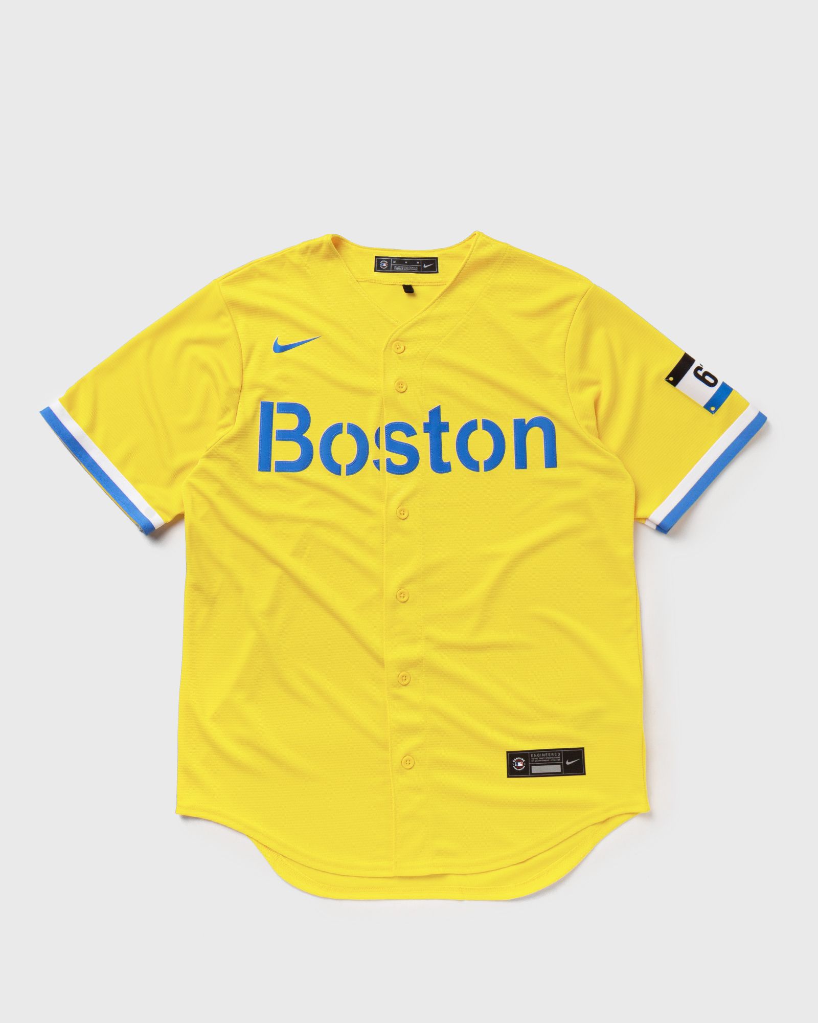 Nike - mlb boston red sox official replica jersey city connect men jerseys yellow in größe:l
