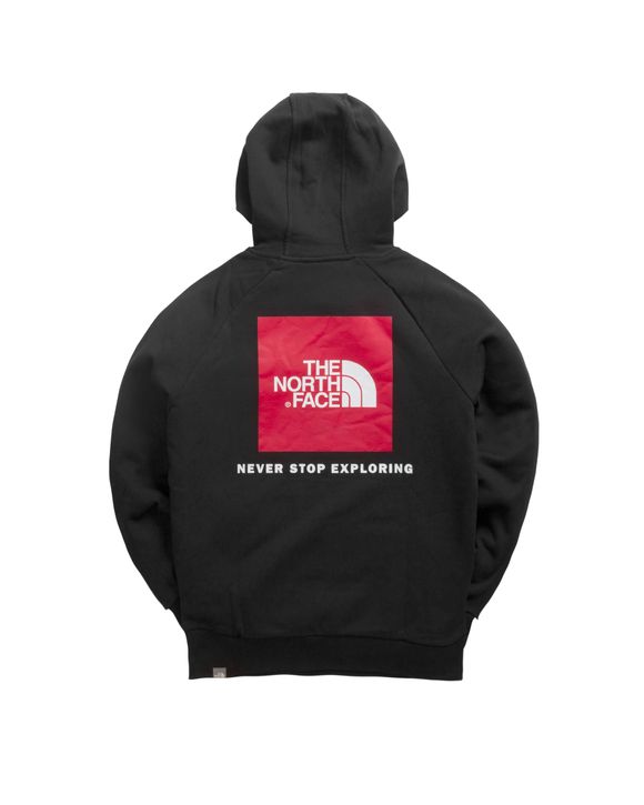 The North Face Raglan Red Box Hoodie Black | BSTN Store