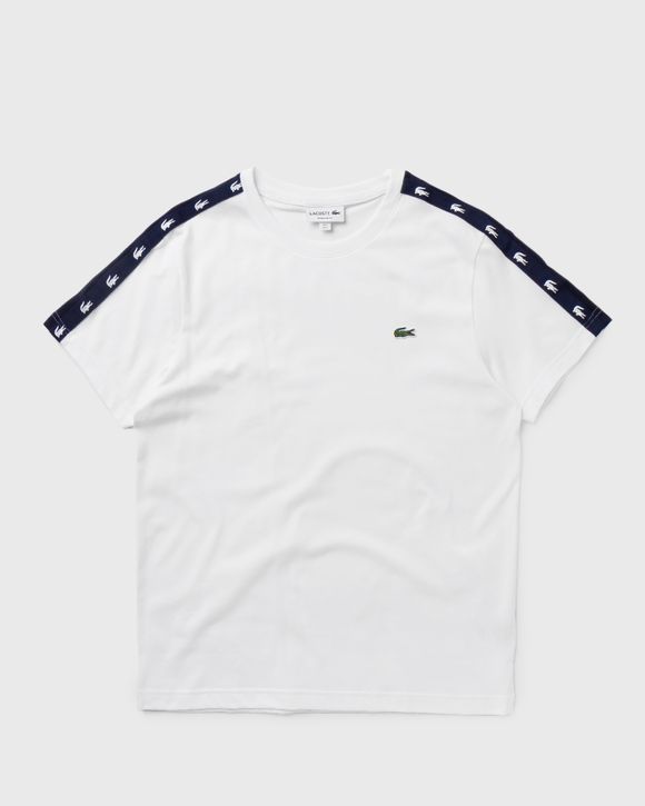 Crew Neck Crocodile Bands Cotton Blend TEE