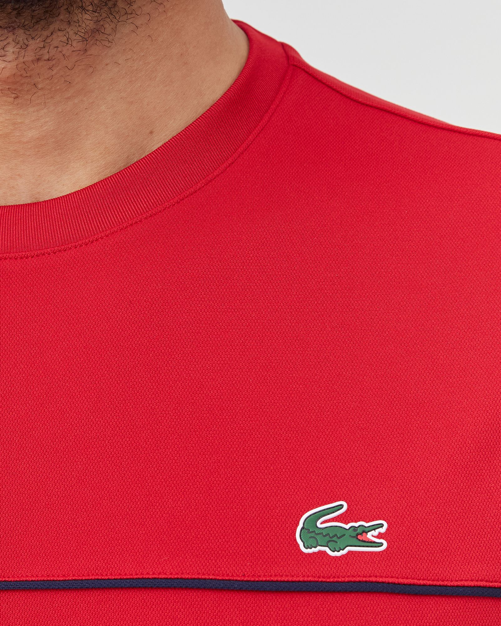 Crew Neck Lettered Colourblock Cotton TEE