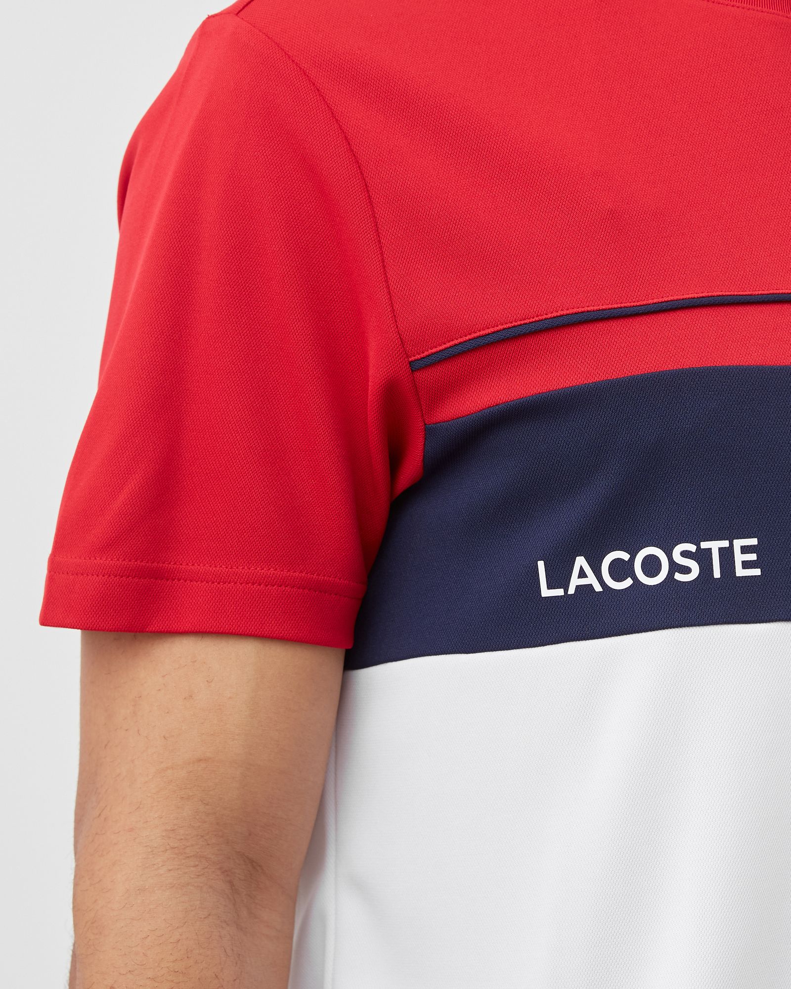 Crew Neck Lettered Colourblock Cotton TEE