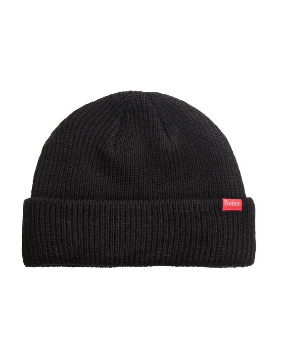 Butter Goods Tall Wharfie Beanie - Black | Flatspot