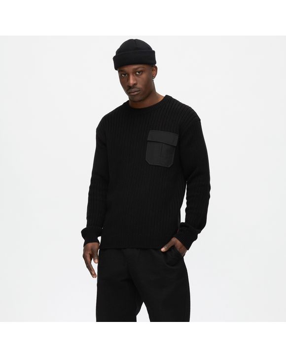 COTTON POCKET CREWNECK