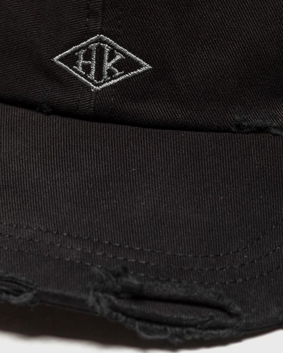 Distressed HK Diamond Embroidery Cap