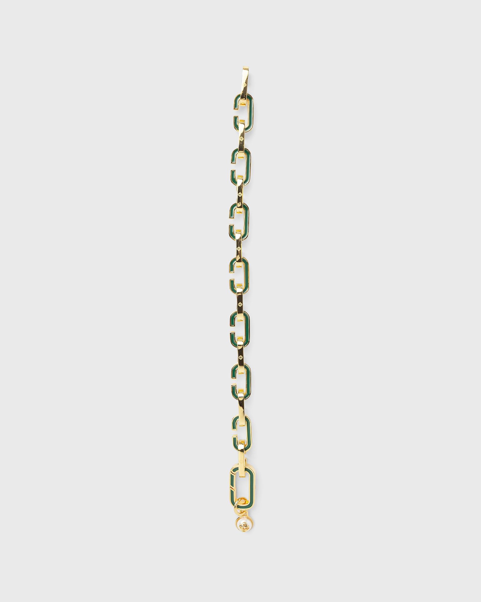 ENAMEL "C" LINK BRACELET
