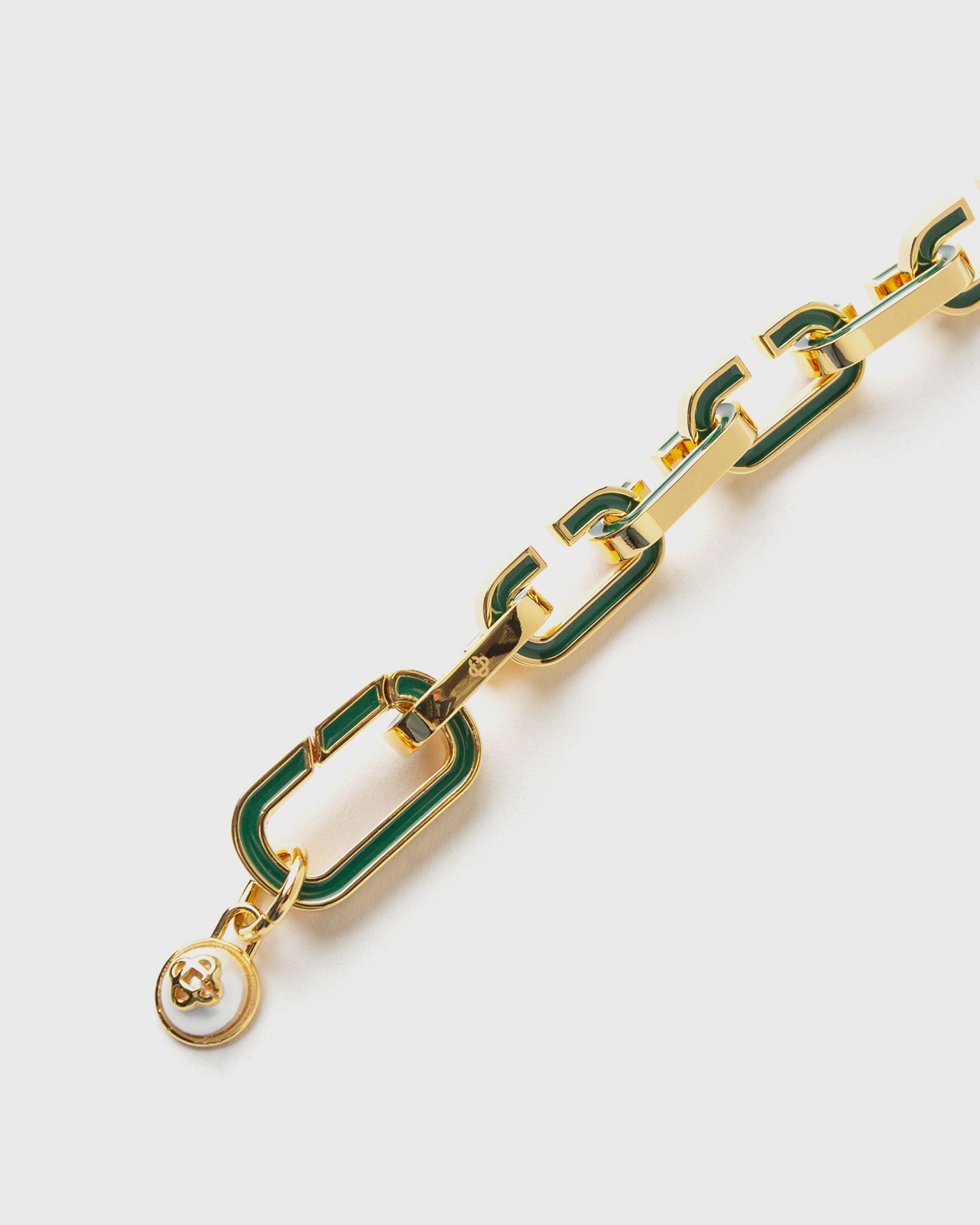 ENAMEL "C" LINK BRACELET