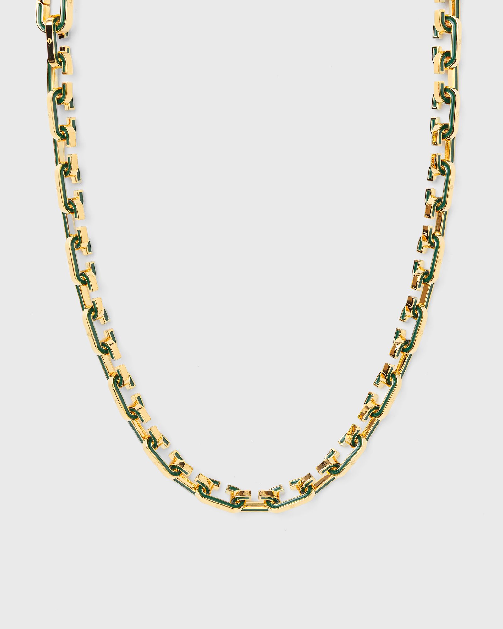 ENAMEL "C" LINK NECKLACE"