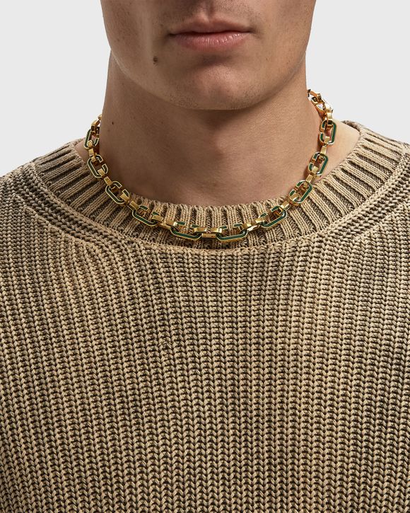 Thumbnail - ENAMEL "C" LINK NECKLACE"