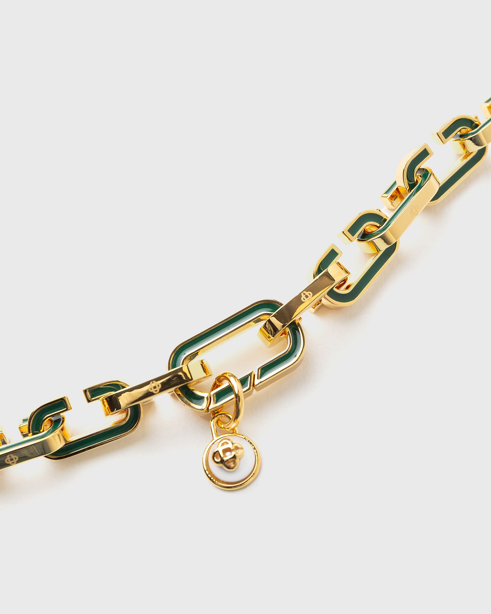 ENAMEL "C" LINK NECKLACE"