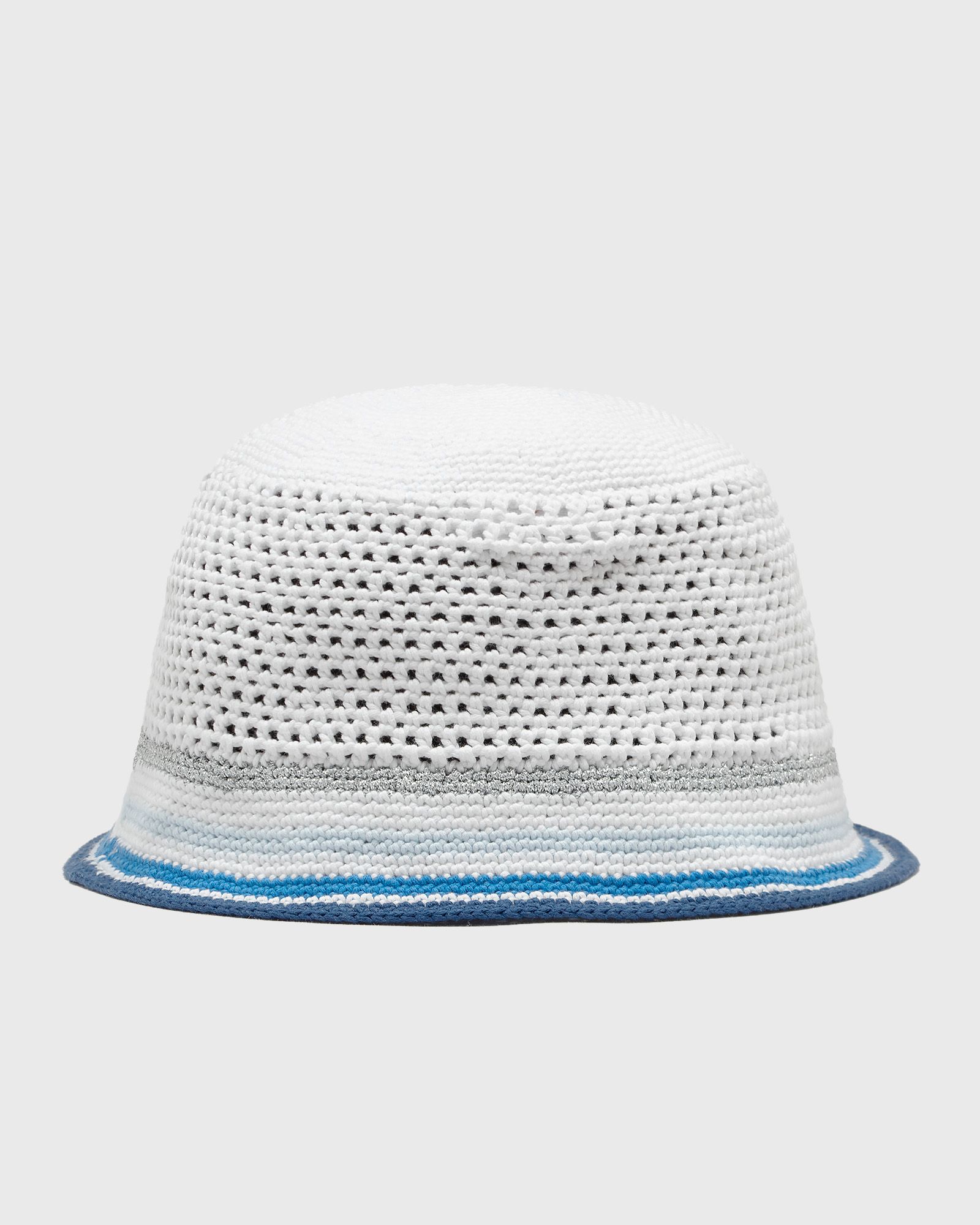 Casablanca MESH STRIPE CROCHET HAT White | BSTN Store