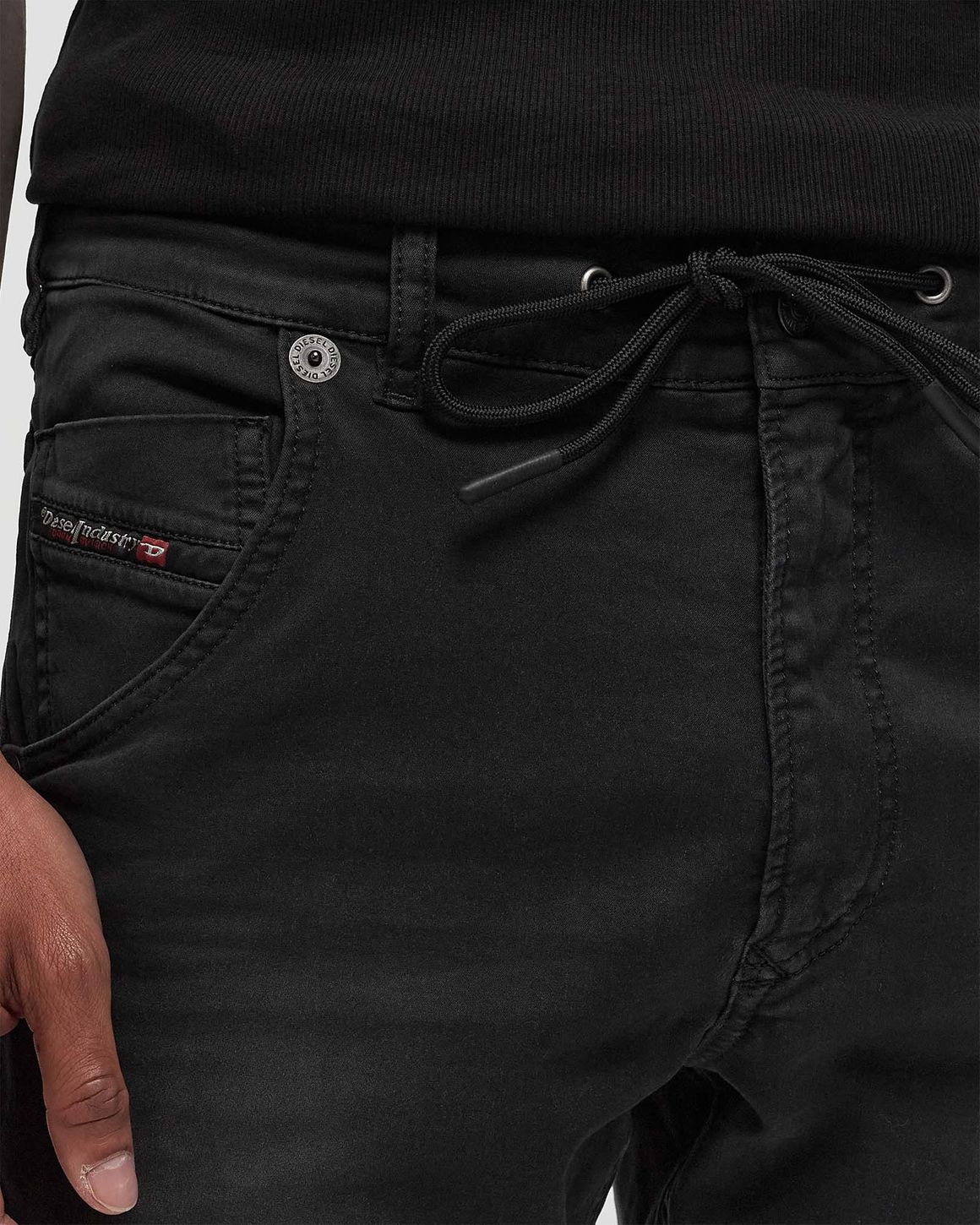 Diesel KROOLEY-E-NE SWEAT JEANS Black | BSTN Store