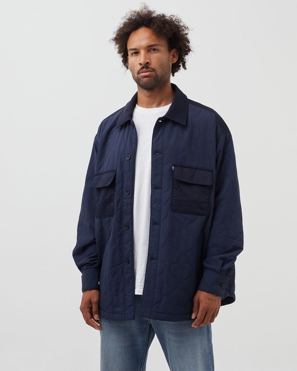 Levis LEVI'S MADE & CRAFTED Filled Overshirt Blue - NAVY BLAZER