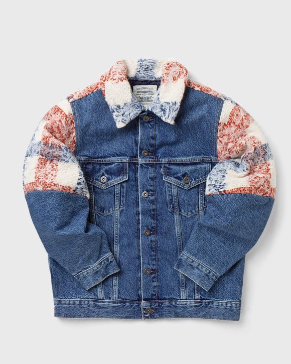 Levis WMNS Levis Made & Crafted WEDGE SLEEVE TRUCKER Jacket Blue - LMC  CLEAR BLUE