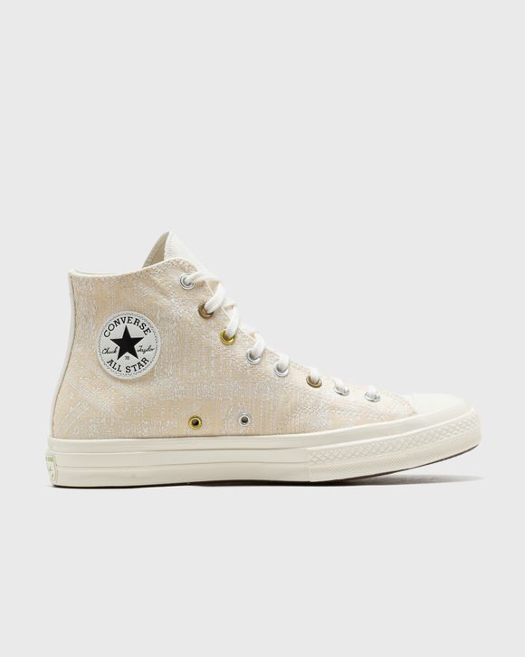 Cream and gold converse sale