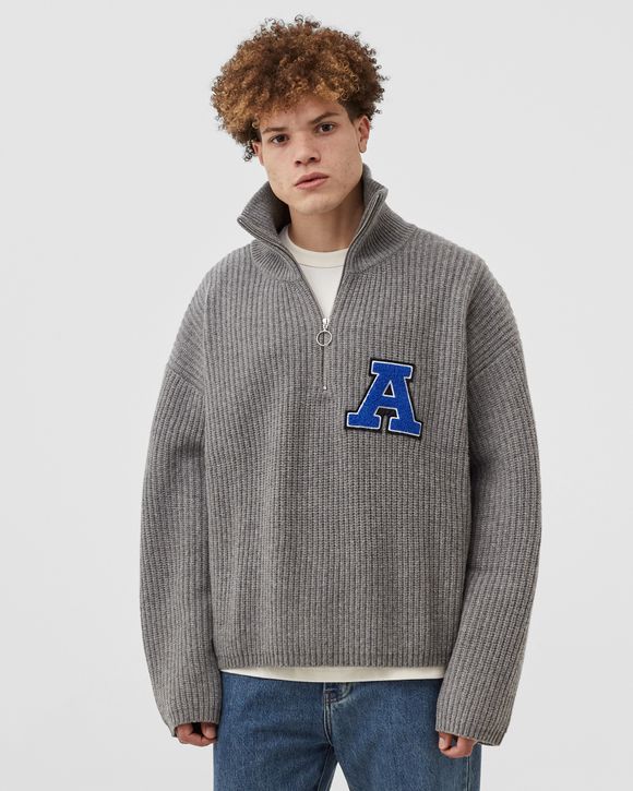 Axel Arigato Team Halfzip Sweater Grey GREY MELANGE